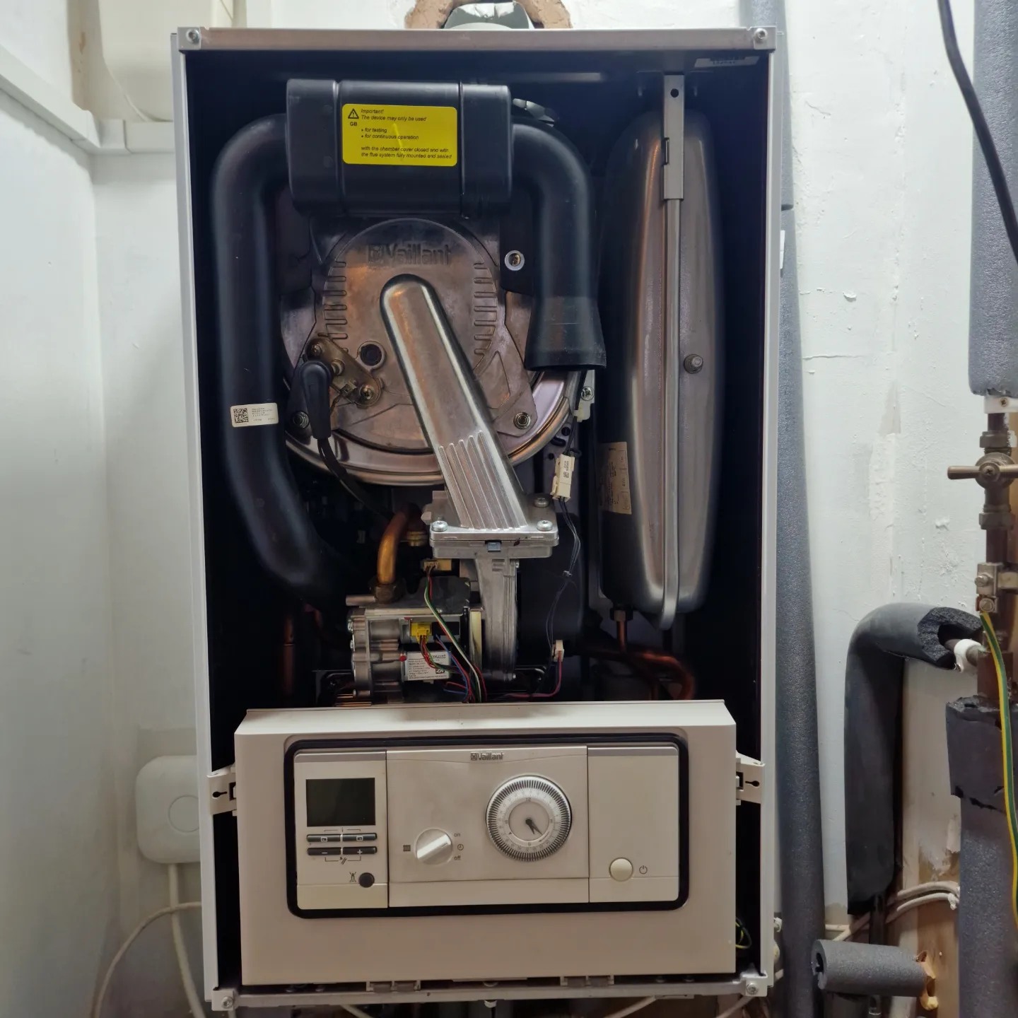 Internal boiler service and diagnostics