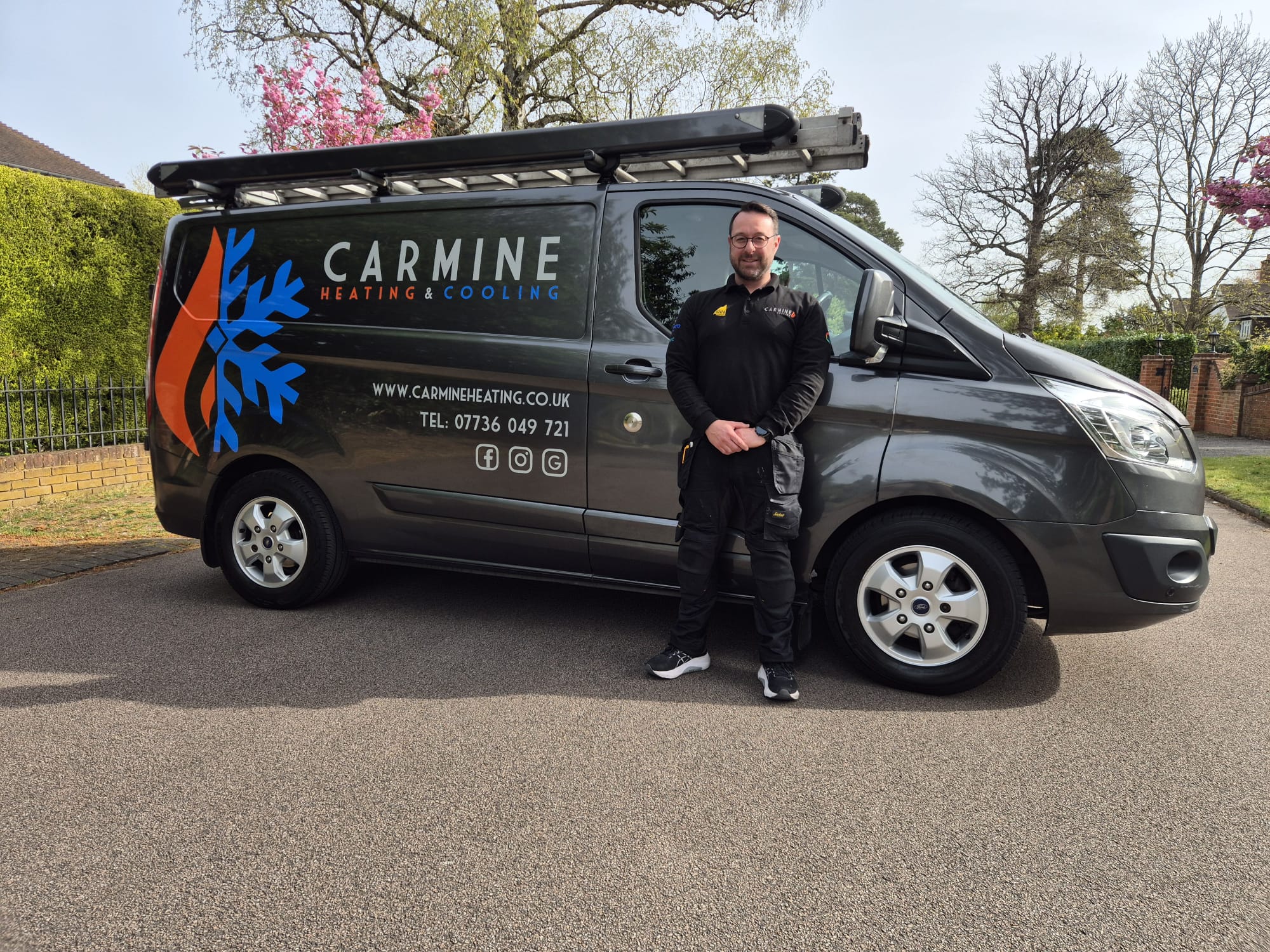 Carmine Heating owner on site